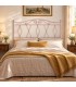 Testata letto francese in ferro battuto Carolina - Rosa - Shabby Chic - copertina della finitura