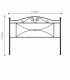 Testata letto francese in ferro battuto Katya - Nero opaco - dimensioni L 148 × H 125 cm