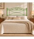 Testata letto francese in ferro battuto Katya - Verde - copertina della finitura