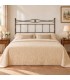 Testata letto francese in ferro battuto Nina - Bronzo anticato - copertina della finitura