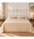 Testata letto francese in ferro battuto Nina - Bianco oro - copertina della finitura