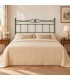 Testata letto francese in ferro battuto Nina - Verde Bottiglia - copertina della finitura