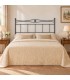 Testata letto francese in ferro battuto Nina - Grigio Siderale - copertina della finitura