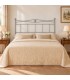 Testata letto francese in ferro battuto Nina - Alluminio - copertina della finitura