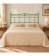 Testata letto francese in ferro battuto Nina - Verde - copertina della finitura