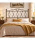 Testata letto matrimoniale in ferro battuto Carolina - Bronzo anticato - copertina della finitura