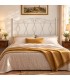 Testata letto matrimoniale in ferro battuto Carolina - Bianco opaco - copertina della finitura