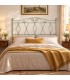 Testata letto matrimoniale in ferro battuto Carolina - Verde - Shabby Chic - copertina della finitura