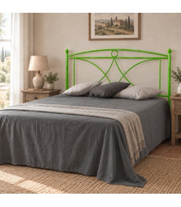 Testata letto francese in ferro battuto Sissy - Verde - copertina della finitura