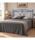 Testata letto francese in ferro battuto Sissy - Blu - copertina della finitura