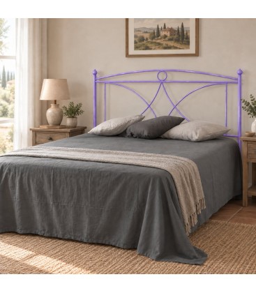 Testata letto francese in ferro battuto Sissy - Glicine - copertina della finitura
