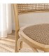 Sedia Carrel naturale – con struttura in legno di olmo ambientato