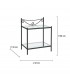Comodino in Ferro Battuto Liberty - Dimensioni 52 x 32 H.58