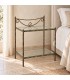 Comodino in Ferro Battuto Liberty - Bronzo anticato