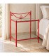 Comodino in Ferro Battuto Liberty - Rosso