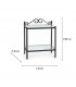 Comodino in Ferro Battuto 2S - Dimensioni 42 x 28 H.58