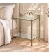 Comodino in Ferro Battuto 2S - Bronzo