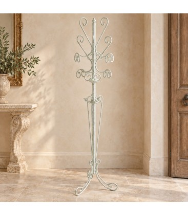 Appendiabiti in Ferro Battuto Classico - Verde - Shabby Chic