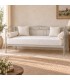 Divano Letto in Ferro Battuto Flora - Grigio Seta