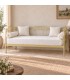 Divano Letto in Ferro Battuto Flora - Oro