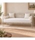 Divano Letto in Ferro Battuto Flora - Tortora - Shabby Chic