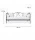 Divano Letto in Ferro Battuto Gloria - Dimensioni L.202 P.85 H.90