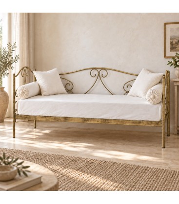Divano Letto in Ferro Battuto Gloria - Bronzo