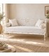 Divano Letto in Ferro Battuto Gloria - Bianco oro