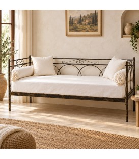 Divano Letto in Ferro Battuto Tosca - Bronzo anticato