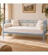 Divano Letto in Ferro Battuto Tosca - Azzurro
