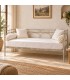 Divano Letto in Ferro Battuto Tosca - Tortora - Shabby Chic