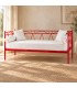 Divano Letto in Ferro Battuto Mozart - Rosso