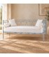 Divano Letto in Ferro Battuto Mozart - Azzurro - Shabby Chic