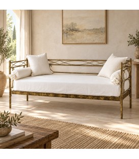 Divano Letto in Ferro Battuto Penelope - Bronzo