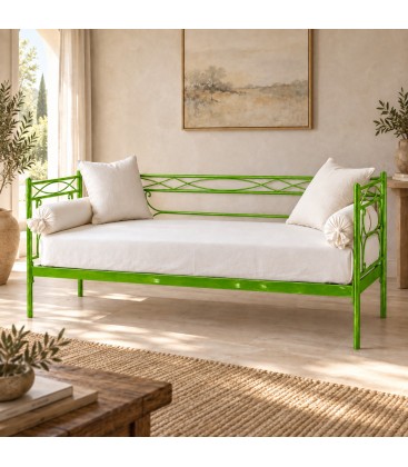 Divano Letto in Ferro Battuto Penelope - Verde