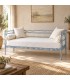 Divano Letto in Ferro Battuto Penelope - Azzurro - Shabby Chic