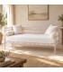 Divano Letto in Ferro Battuto Penelope - Rosa - Shabby Chic
