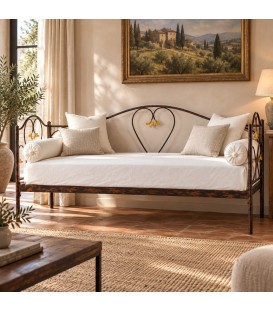 Divano Letto in Ferro Battuto Marilyn - Oro ducato