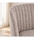 Sedia Queen visone – con rivestimento effetto bouclé ambientato