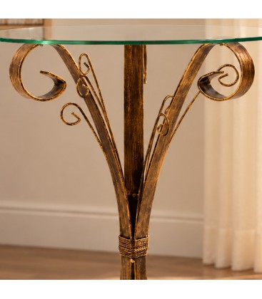 Tavolino da salotto 3P Riccio - Bronzo