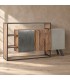 Credenza 3 ante Manchester con struttura in legno di mango