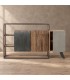 Credenza 3 ante Manchester con struttura in legno di mango