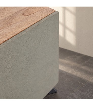 Credenza 2 ante e 2 cassetti Manchester con struttura in legno di mango