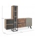 Credenza 2 ante e 2 cassetti Manchester con struttura in legno di mango