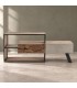Mobile porta tv 2 cassetti Manchester con struttura in legno di mango