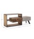 Mobile porta tv 2 cassetti Manchester con struttura in legno di mango