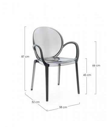 Sedia Camilla 58a - 52b - 87h - 45h1 - 66h2