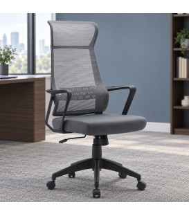 Poltrona da ufficio Hoboken 59a - 65b - 121h - 46.5/54h1 - 66/73.5h2