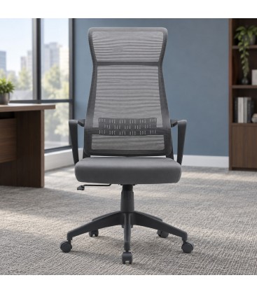 Poltrona da ufficio Hoboken 59a - 65b - 121h - 46.5/54h1 - 66/73.5h2