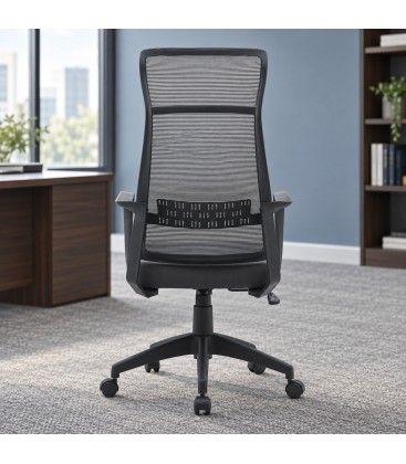 Poltrona da ufficio Hoboken 59a - 65b - 121h - 46.5/54h1 - 66/73.5h2